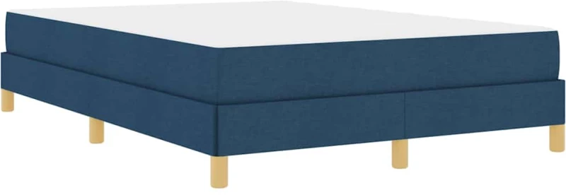 vidaXL Κρεβάτι με ελατήρια Μπλε και Καφέ 140 x 190 cm