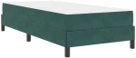 vidaXL Κρεβάτι box spring με στρώμα Σκούρο Πράσινο 90 x 190 cm Βελούδο