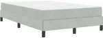 vidaXL Κρεβάτι box spring με στρώμα Ανοιχτό γκρι 120 x 200 cm Βελούδο