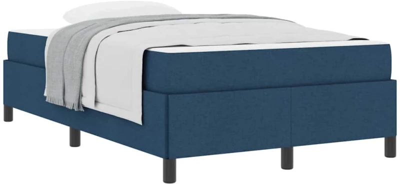 vidaXL Κρεβάτι με ελατήρια Μπλε και Μαύρο 120 x 200 cm