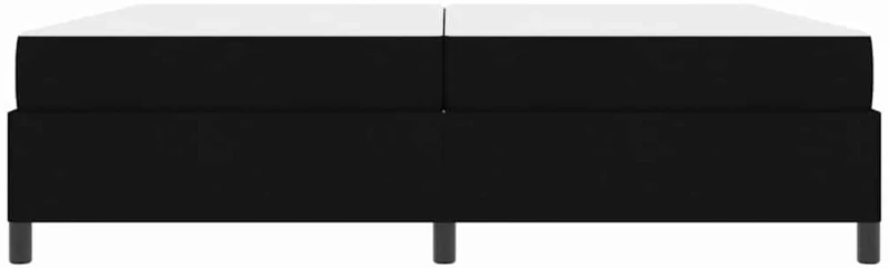vidaXL Κρεβάτι με ελατήρια Μαύρο και Μαύρο 200 x 200 cm