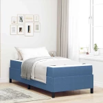 vidaXL Σκελετός Κρεβατιού Μπλε 90 x 190 cm Βελούδο
