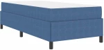vidaXL Σκελετός Κρεβατιού Μπλε 90 x 190 cm Βελούδο