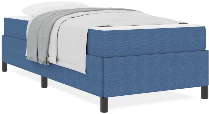 vidaXL Σκελετός Κρεβατιού Μπλε 90 x 190 cm Βελούδο