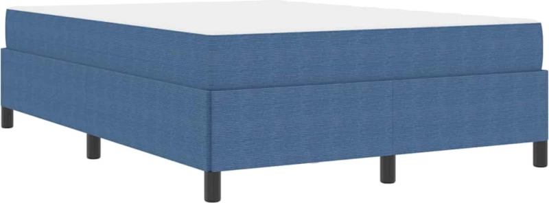 vidaXL Σκελετός Κρεβατιού Μπλε 140 x 190 cm Βελούδο