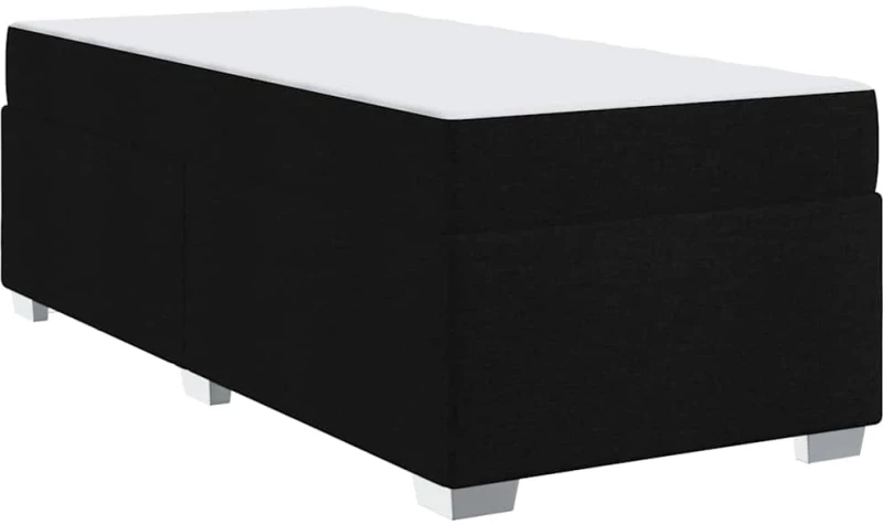 vidaXL Σκελετός Κρεβατιού Μαύρο 90 x 190 cm ύφασμα