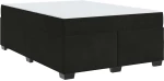vidaXL Σκελετός κρεβατιού με στρώμα Μαύρο 160 x 200 cm Βελούδο