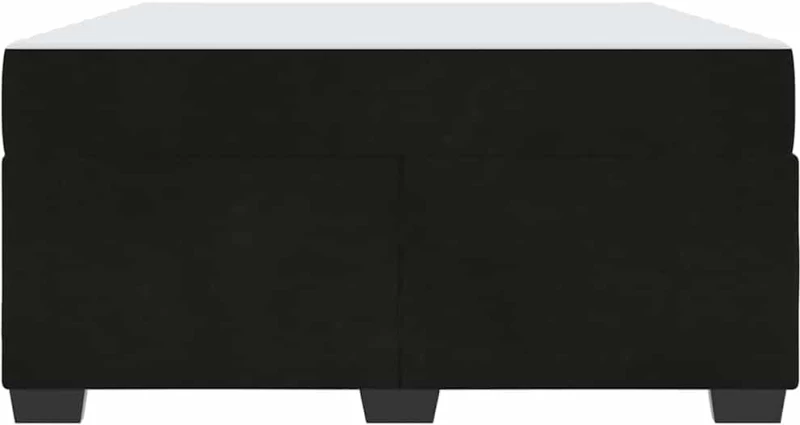 vidaXL Σκελετός κρεβατιού με στρώμα Μαύρο 160 x 200 cm Βελούδο