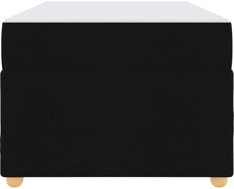 vidaXL Σκελετός Κρεβατιού με στρώμα Μαύρο 90 x 200 cm ύφασμα