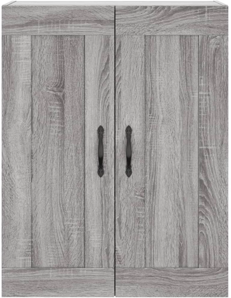 vidaXL Ντουλάπι Γκρι Sonoma 69,5 x 34 x 180 εκ. Επεξεργασμένο Ξύλο