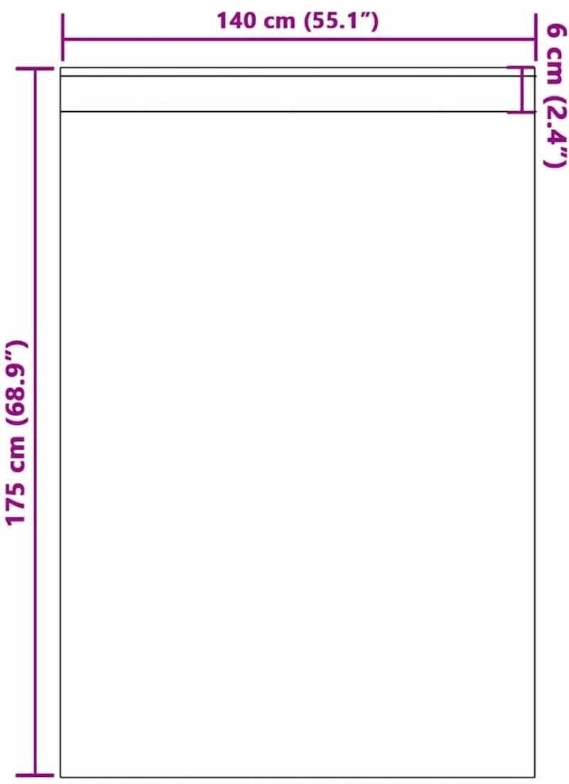 vidaXL Κουρτίνες 2 pcs Ανοιχτό γκρι 175x140εκ. Πολυεστέρας