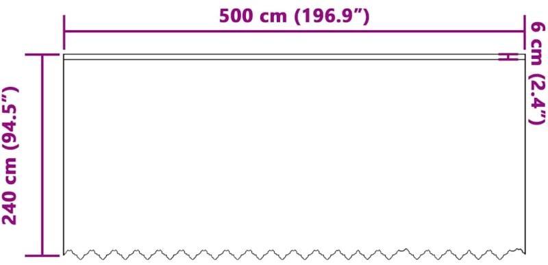 vidaXL Κουρτίνες με κουρτίνες Λευκό 500 x 240 εκ. Πολυεστέρας