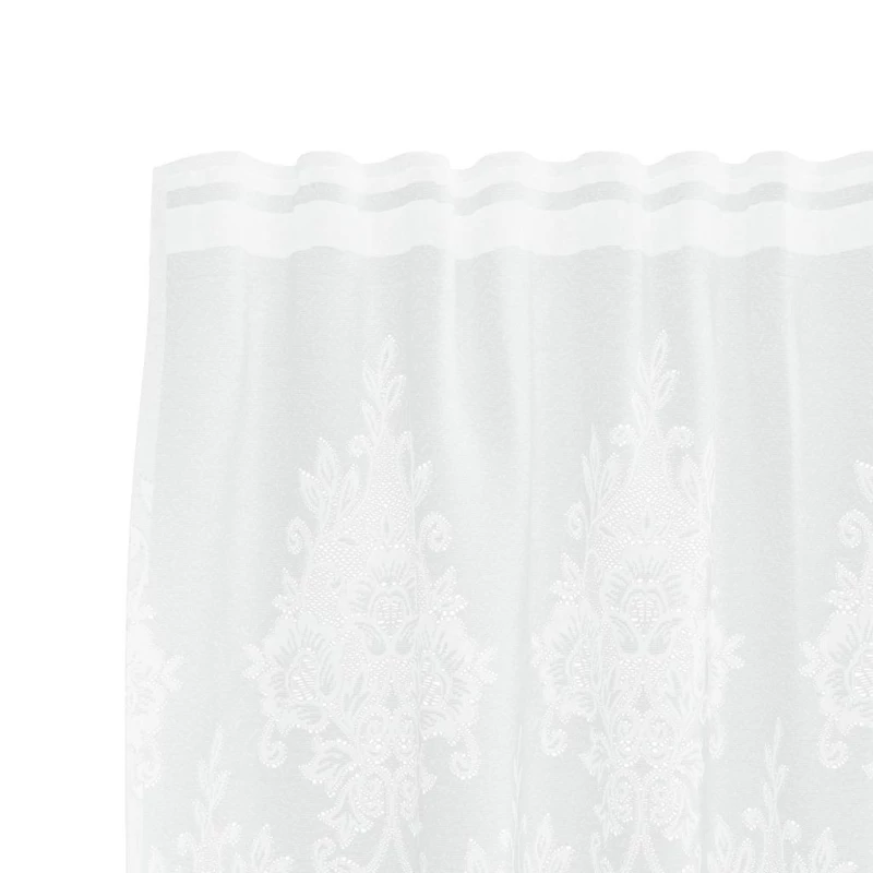 vidaXL Κουρτίνες με κουρτίνες Λευκό 1200 x 120 cm Πολυεστέρας