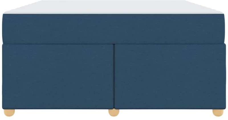 vidaXL Σκελετός Κρεβατιού με στρώμα Μπλε 140 x 200 cm ύφασμα