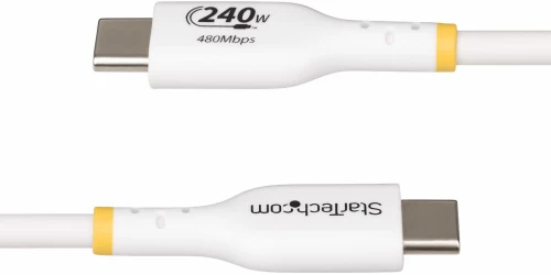 Καλώδιο USB Startech USB2EPR1MW Λευκό 1 m