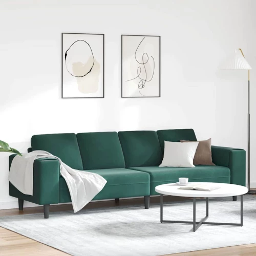 Σετ Καναπέ Σκούρο πράσινο Βελούδο