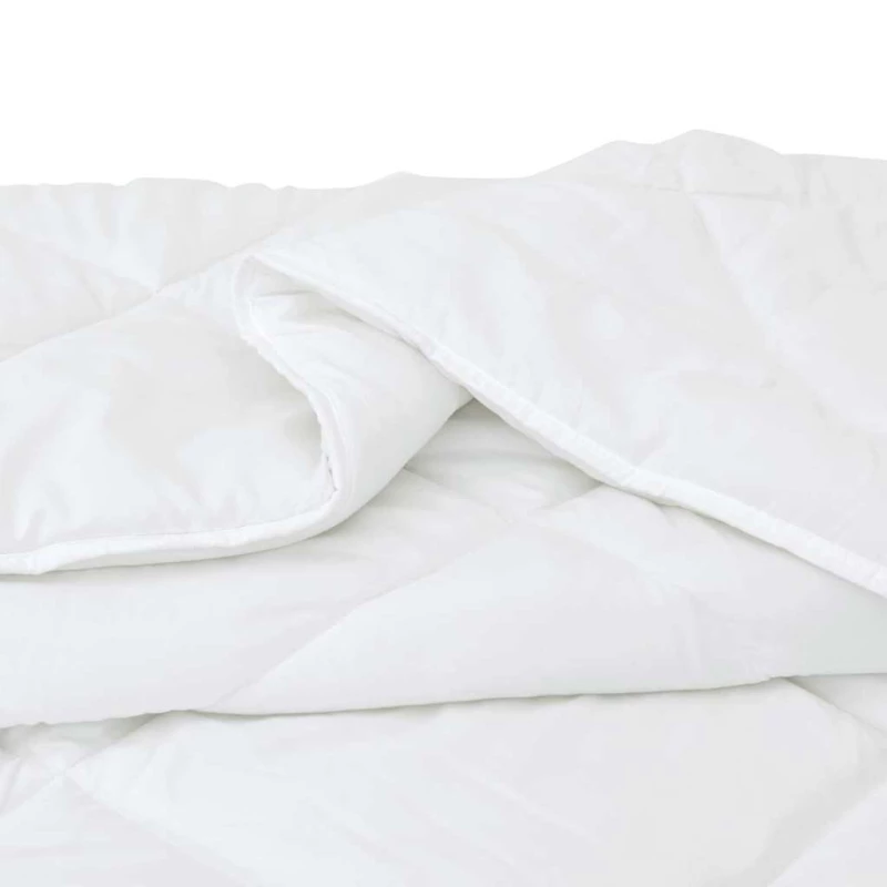 vidaXL Πάπλωμα με μαξιλάρι 3 pcs Λευκό 200 x 200 cm Μικροΐνες