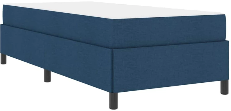 vidaXL Κρεβάτι με ελατήρια Μπλε και Μαύρο 90 x 190 cm
