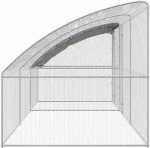 vidaXL Κλουβί για κότες Ασημί 600 x 200 x 198.5 εκ
