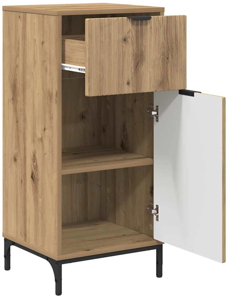 vidaXL Σετ Επίπλων Μπάνιου Καρό 3 pcs artisan δρυς 39.5 x 36 x 88 εκ