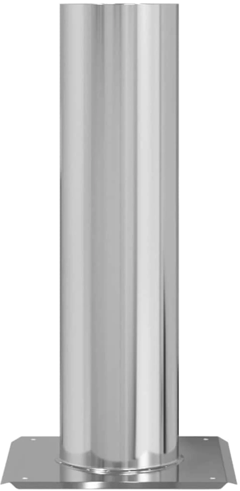 vidaXL Επέκταση Κεφαλής Καμινάδας Ασημί 24 x 24 x 50 εκ.