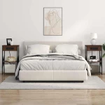 vidaXL Κομοδίνο με ράφι Καφέ δρυς 41 x 31 x 76 εκ. Επεξεργασμένο ξύλο