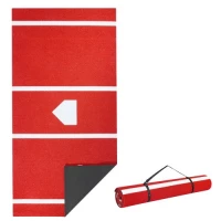 VEVOR 366x183cm Baseball Hitting Mat Softball Batting Mat Outdoor Training Red