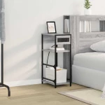 vidaXL Κομοδίνο Γκρι sonoma 40 x 27 x 76 εκ Επεξεργασμένο ξύλο