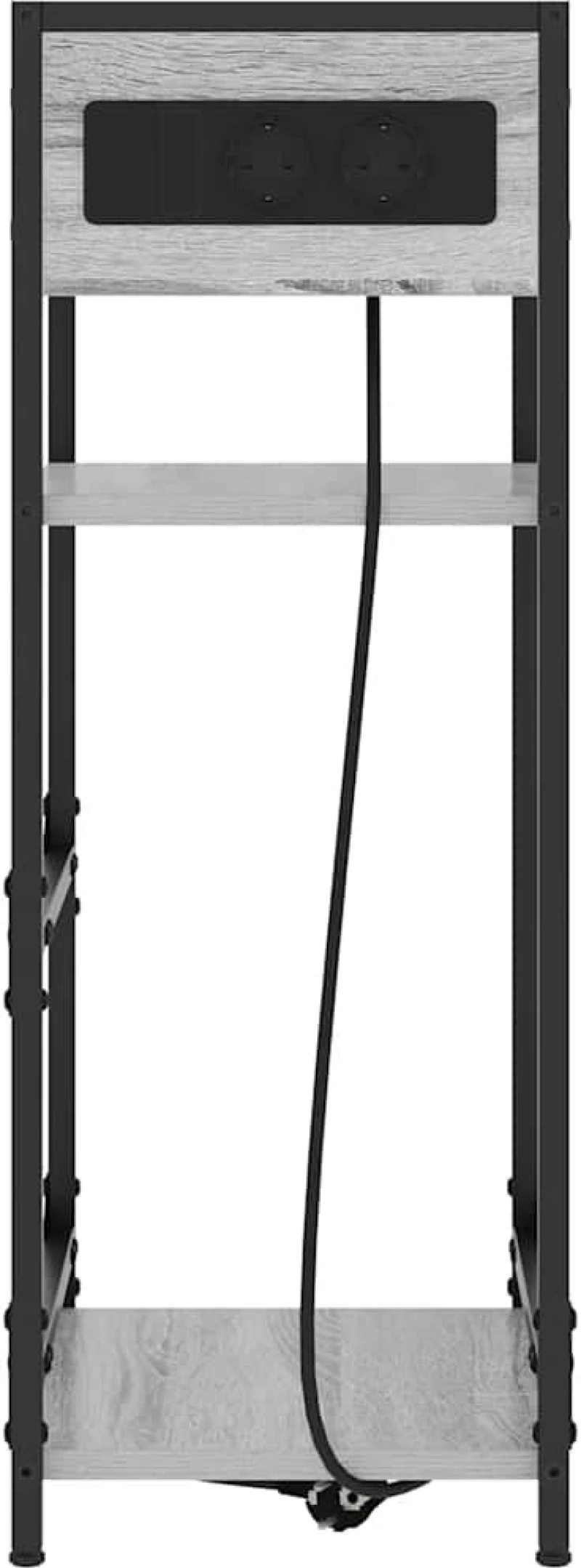 vidaXL Κομοδίνο Γκρι sonoma 40 x 27 x 76 εκ Επεξεργασμένο ξύλο