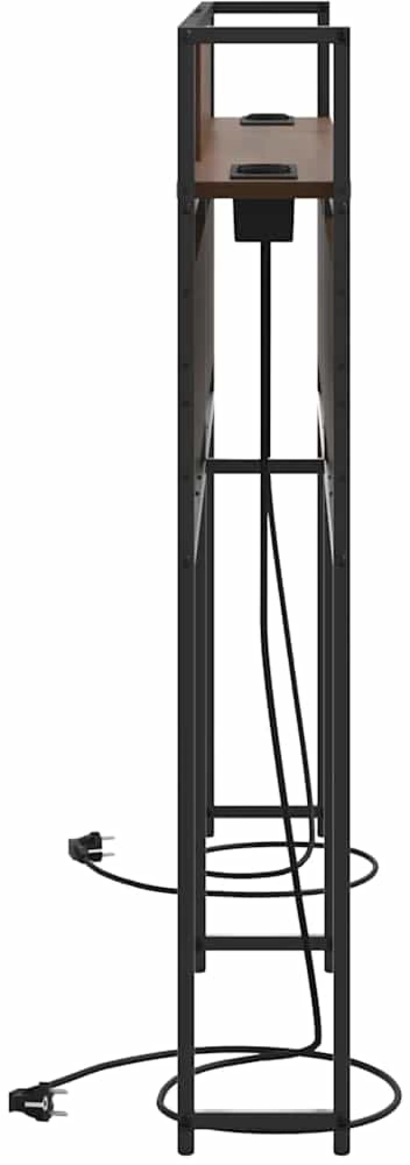 vidaXL Κεφαλάρι Αποθήκης με ράφι Καφέ δρυς 120 cm Επεξεργασμένο ξύλο