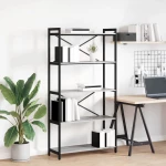 vidaXL Βιβλιοθήκη Γκρι sonoma 80 x 30 x 153 εκ Επεξεργασμένο ξύλο