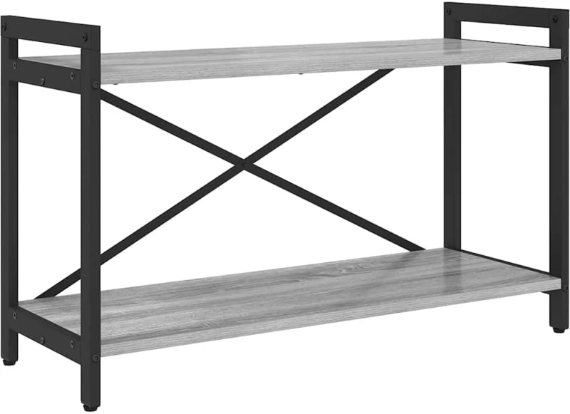 vidaXL Βιβλιοθήκη Γκρι sonoma 80 x 30 x 48.5 εκ Επεξεργασμένο ξύλο