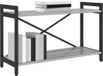 vidaXL Βιβλιοθήκη Γκρι sonoma 80 x 30 x 48.5 εκ Επεξεργασμένο ξύλο
