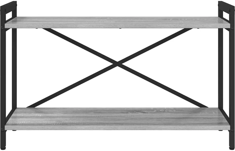 vidaXL Βιβλιοθήκη Γκρι sonoma 80 x 30 x 48.5 εκ Επεξεργασμένο ξύλο