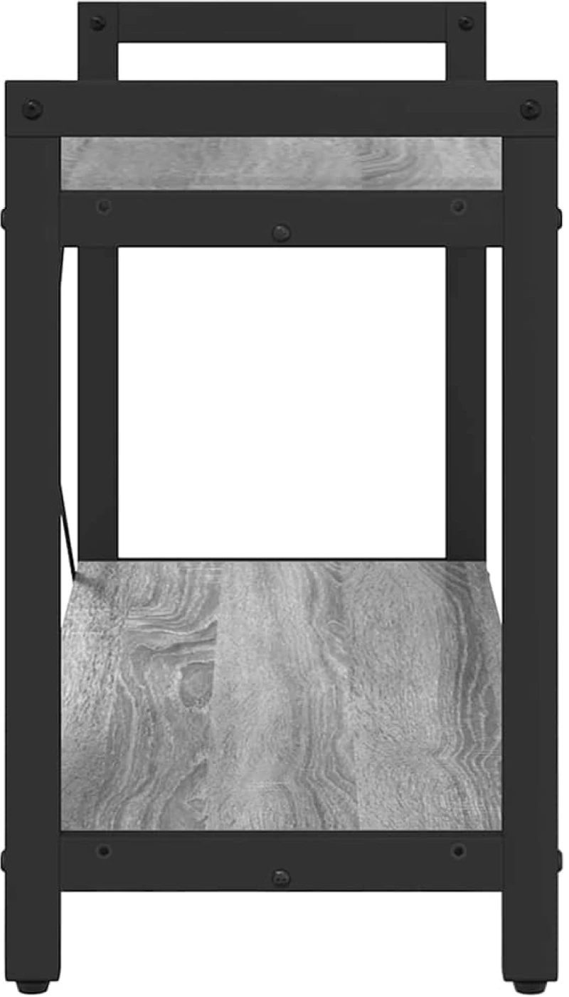 vidaXL Βιβλιοθήκη Γκρι sonoma 80 x 30 x 48.5 εκ Επεξεργασμένο ξύλο