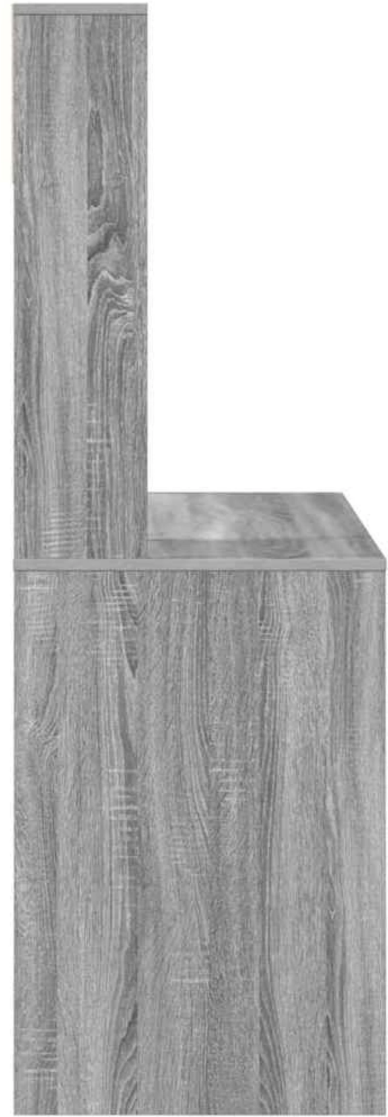 vidaXL Γραφείο με ράφι Γκρι sonoma 91 x 50 x 149 εκ Επεξεργασμένο ξύλο