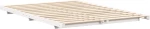 vidaXL Κρεβάτι δαπέδου Λευκό 160 x 210 cm Μασίφ ξύλο πεύκου
