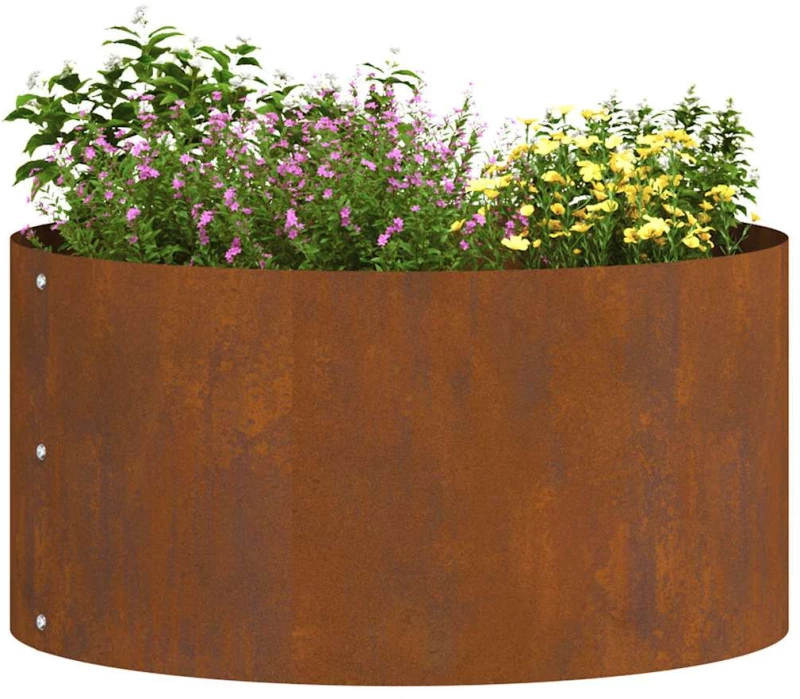vidaXL Γλάστρα Κήπου Καφέ 40 x 40 x 20 cm Ατσάλι corten