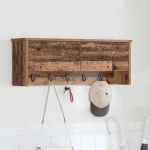 vidaXL Τοίχου Κρεμάστρα Παλαιό ξύλο 80 x 20 x 30 cm Επεξεργασμένο ξύλο
