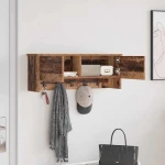 vidaXL Τοίχου Κρεμάστρα Παλαιό ξύλο 80 x 20 x 30 cm Επεξεργασμένο ξύλο