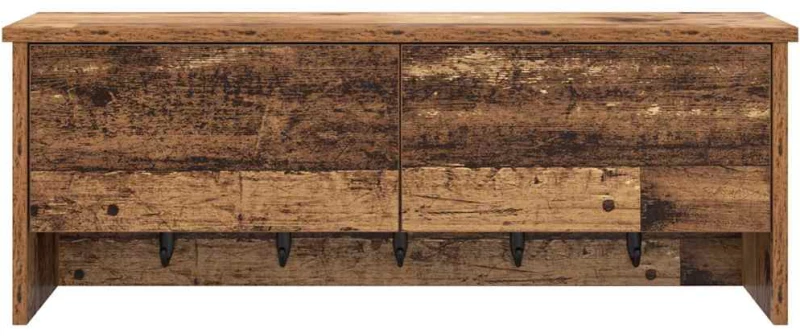 vidaXL Τοίχου Κρεμάστρα Παλαιό ξύλο 80 x 20 x 30 cm Επεξεργασμένο ξύλο
