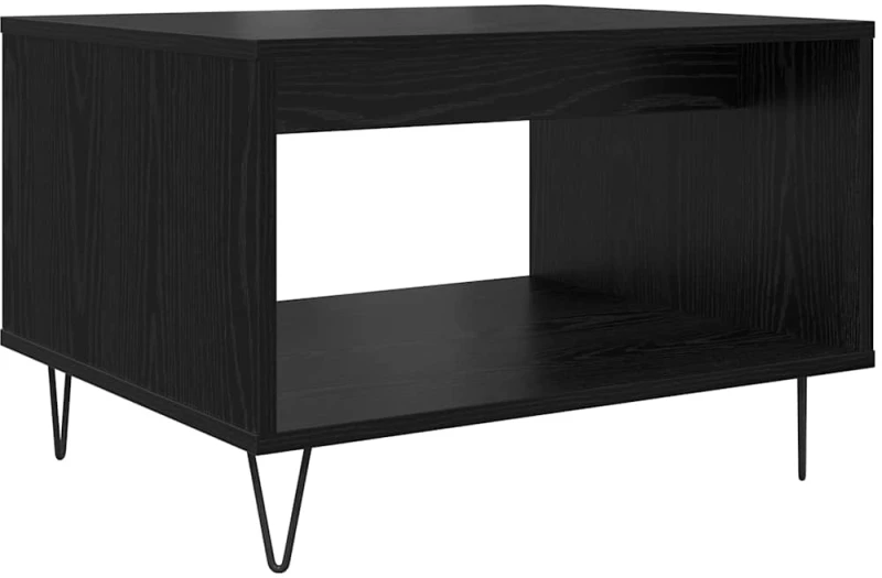 vidaXL Τραπεζάκι σαλονιού Μαύρη δρυς 60 x 50 x 40 εκ