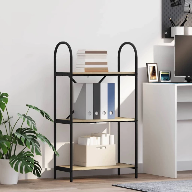 vidaXL Ράφι Βιβλίων Sonoma Δρυς 60 x 30 x 109 εκ Επεξεργασμένο ξύλο