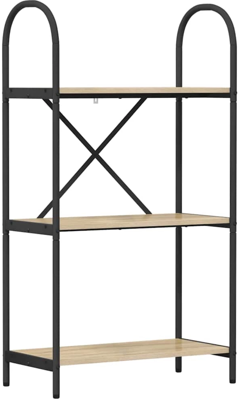 vidaXL Ράφι Βιβλίων Sonoma Δρυς 60 x 30 x 109 εκ Επεξεργασμένο ξύλο