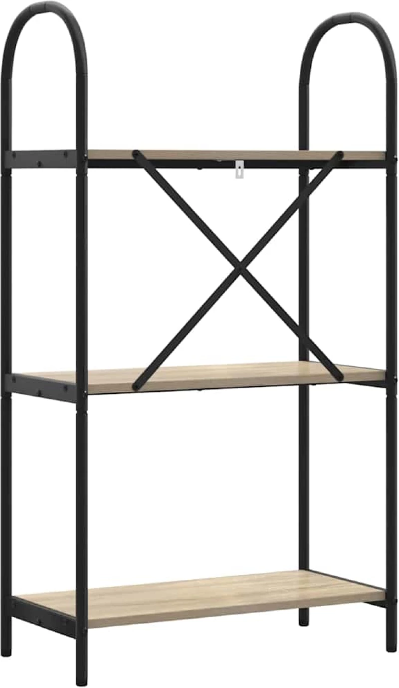 vidaXL Ράφι Βιβλίων Sonoma Δρυς 60 x 30 x 109 εκ Επεξεργασμένο ξύλο