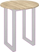 vidaXL Καπάκι τραπεζιού Sonoma Δρυς 60 x 60 x 1.5 cm