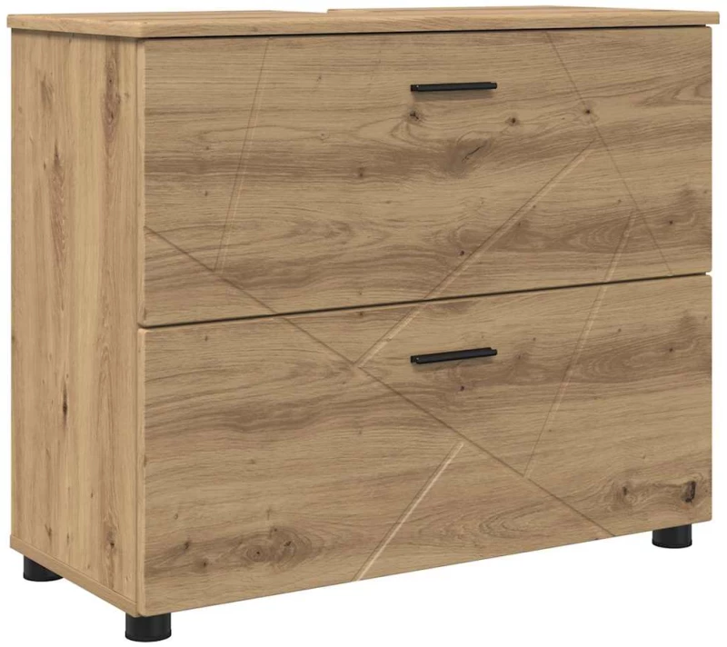 vidaXL Ντουλάπι Μπάνιου με συρτάρι artisan δρυς 76,5 x 35 x 64 εκ