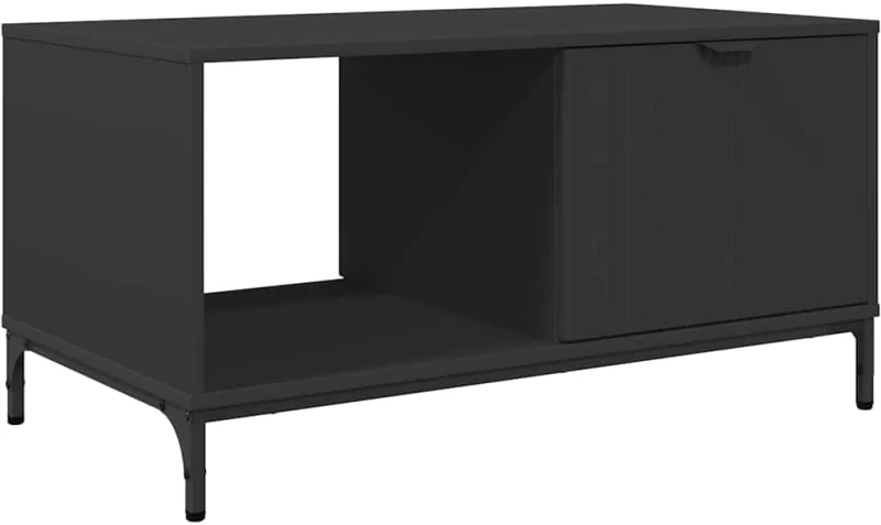 vidaXL Τραπεζάκι σαλονιού Μαύρο 90 x 49 x 46 εκ. Επεξεργασμένο ξύλο