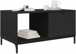 vidaXL Τραπεζάκι σαλονιού Μαύρο 90 x 49 x 46 εκ. Επεξεργασμένο ξύλο