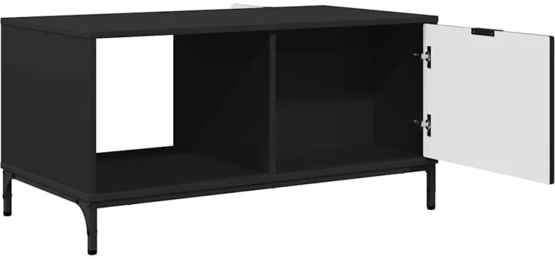 vidaXL Τραπεζάκι σαλονιού Μαύρο 90 x 49 x 46 εκ. Επεξεργασμένο ξύλο